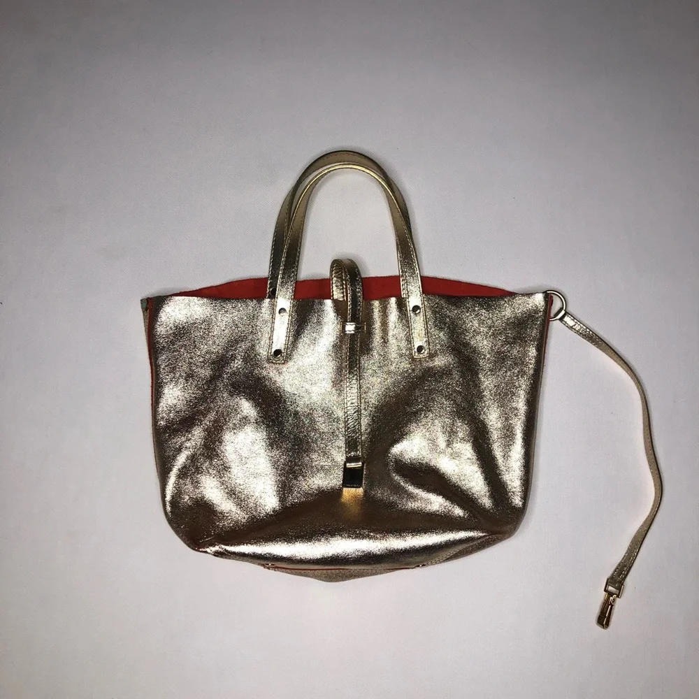 Tiffany & Co reversible gold suede leather tote bag - Picture 4 of 13